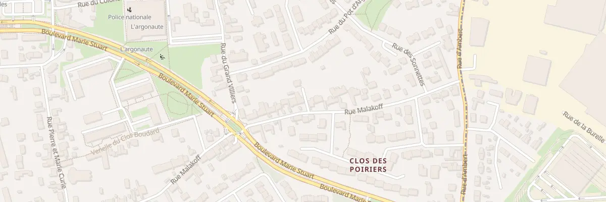 Plan du 75 Rue Malakoff à Orléans