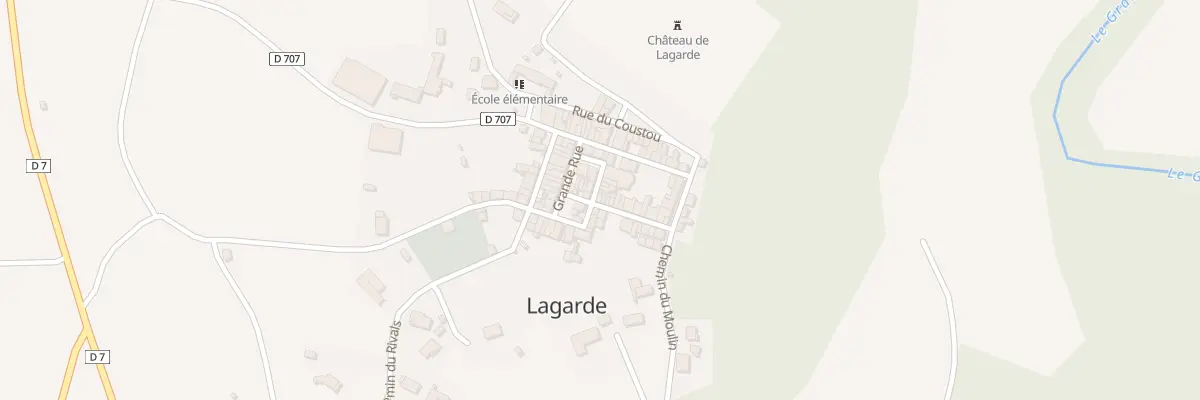 Plan du 7 Rue Notre Dame à Lagarde