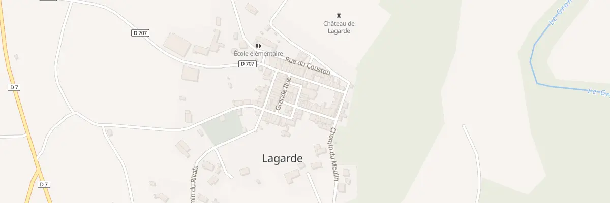 Plan du 9 Rue du Chateau à Lagarde