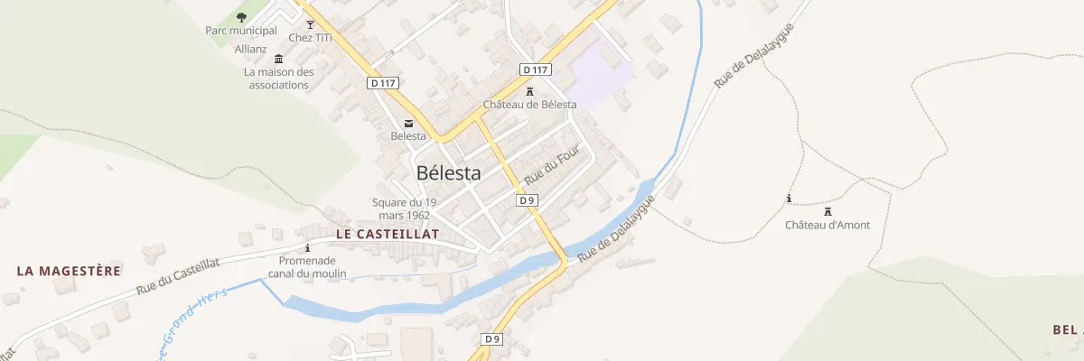 Plan du 3 Rue du Four à Bélesta