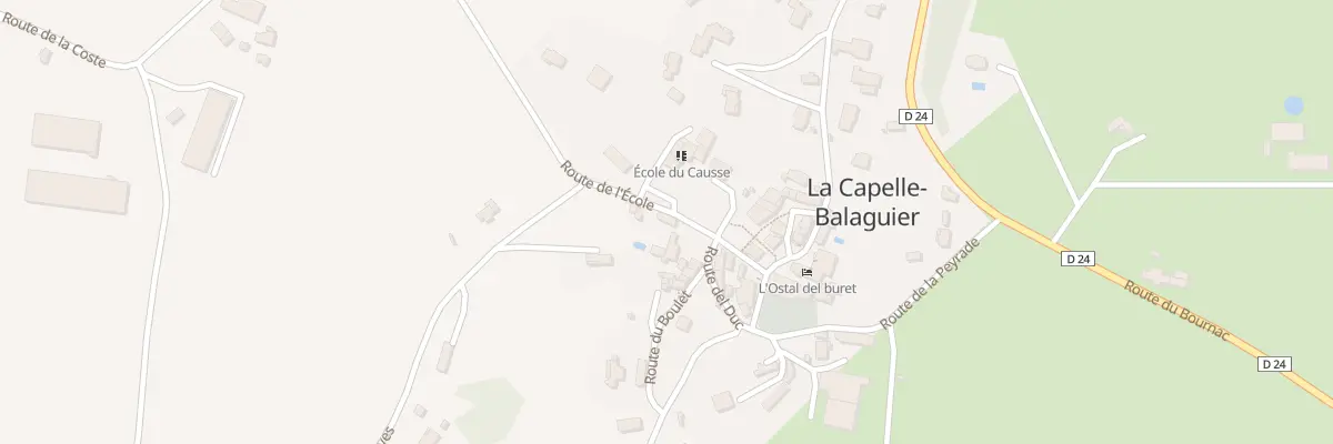 Plan du 5035A La Capelle à La Capelle-Balaguier