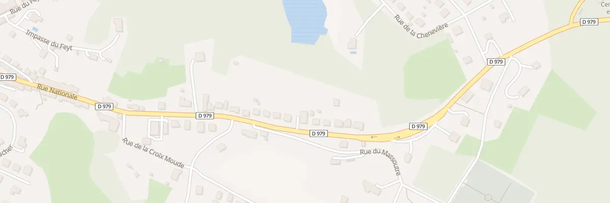Plan du 65 Rue Nationale à Bugeat