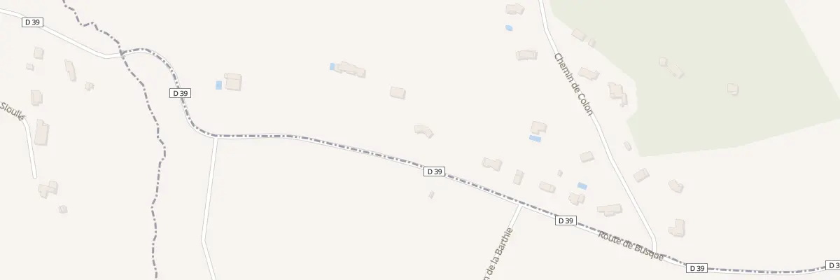 Plan du 5 Rte de Peyrens à Busque