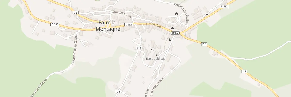 Plan du 5324 Le Bourg à Faux-la-Montagne