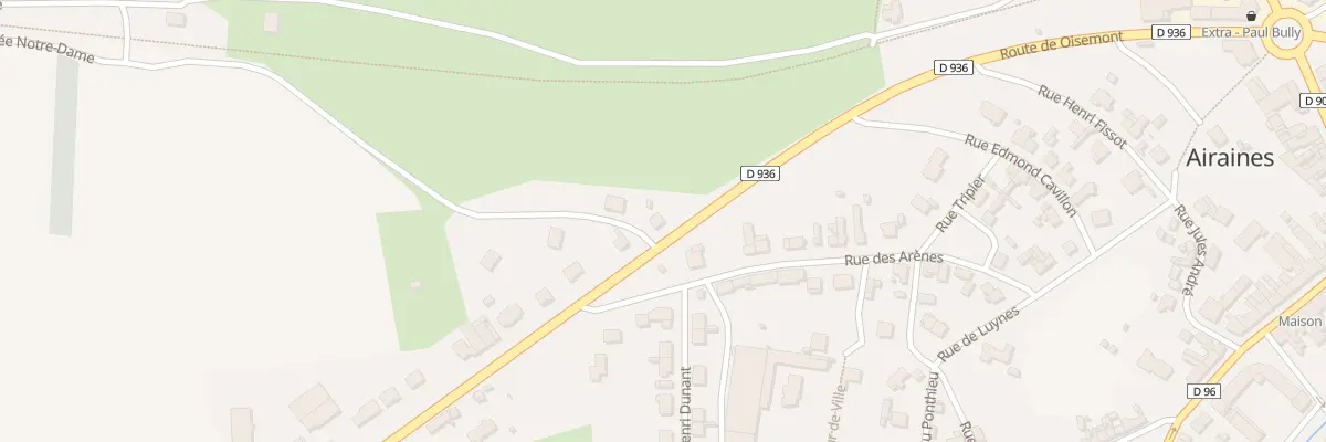 Plan du 2 Rte de Oisemont à Airaines