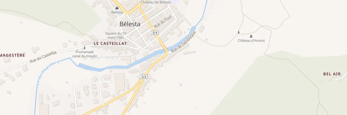 Plan du 1 Rue de Delalayguo à Bélesta