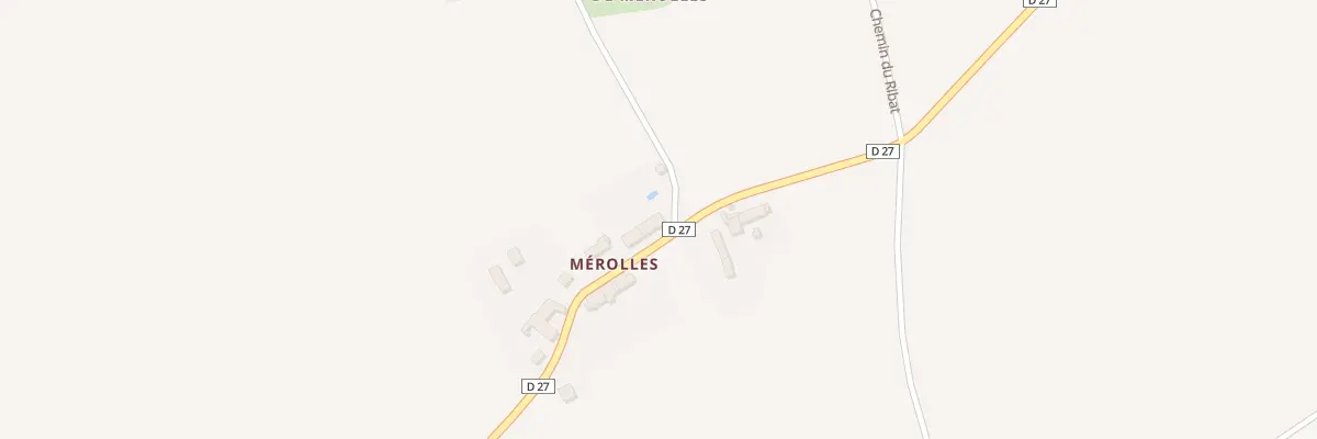 Plan du 5202 Merolles à Paudy