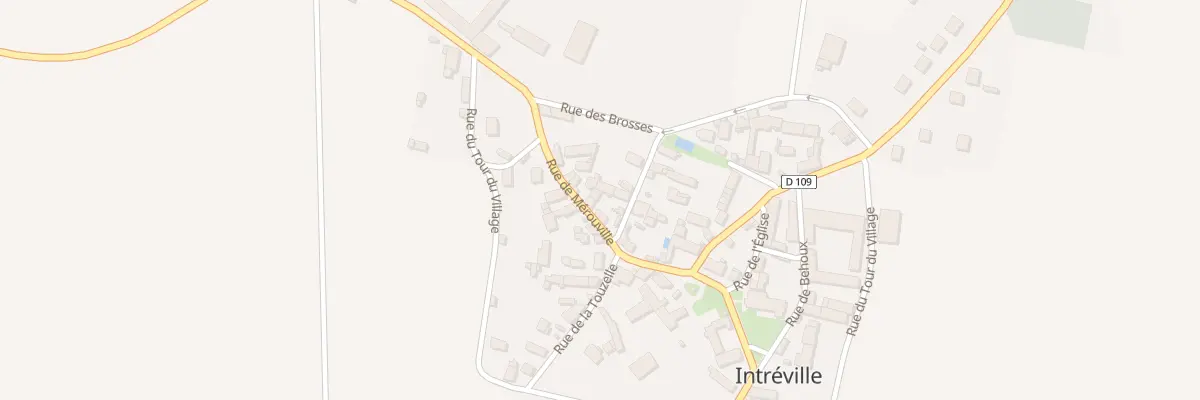 Plan du 8 Rue de Mérouville à Intréville