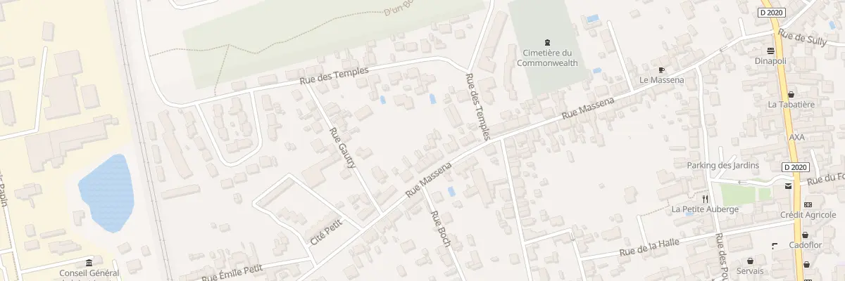 Plan du 86 Rue Masséna à La Ferté-Saint-Aubin