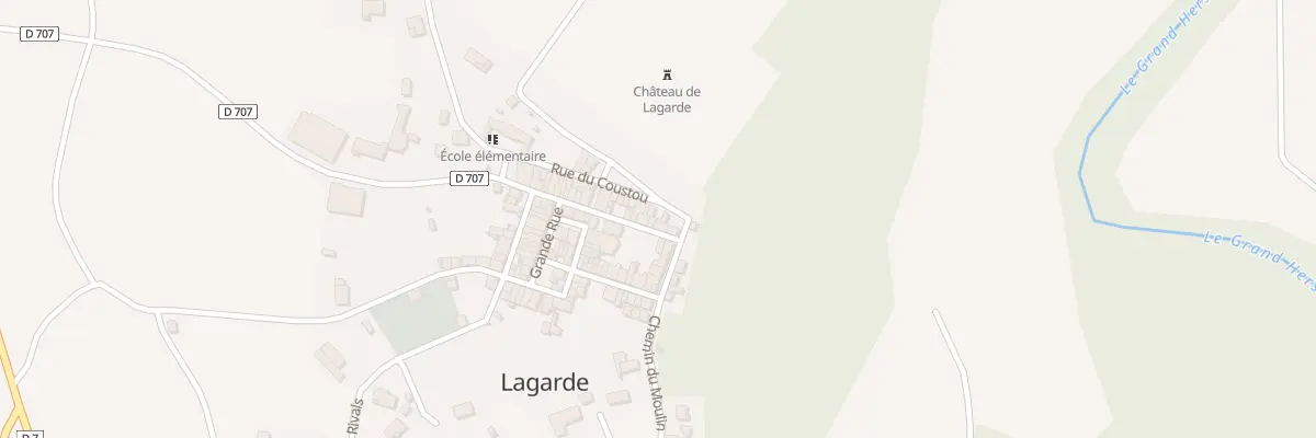 Plan du 31 Rue de Montaragou à Lagarde