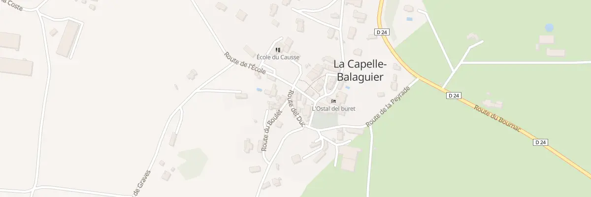 Plan du 5006 La Capelle à La Capelle-Balaguier