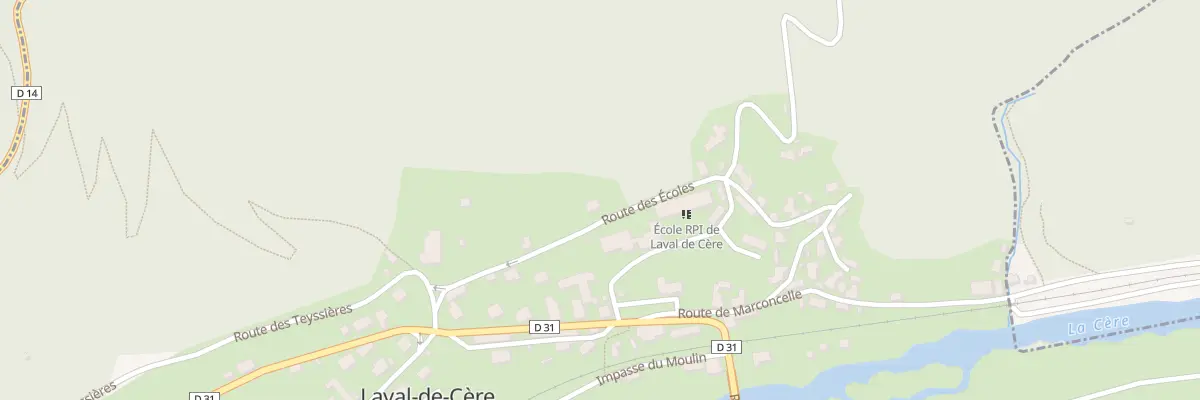 Plan du 5110 Le Bourg à Laval-de-Cère