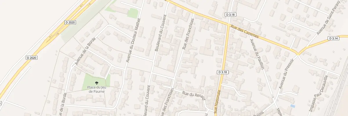 Plan du 28 Rue des Franchises à Toury