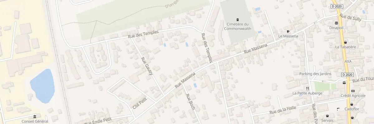 Plan du 84 Rue Masséna à La Ferté-Saint-Aubin
