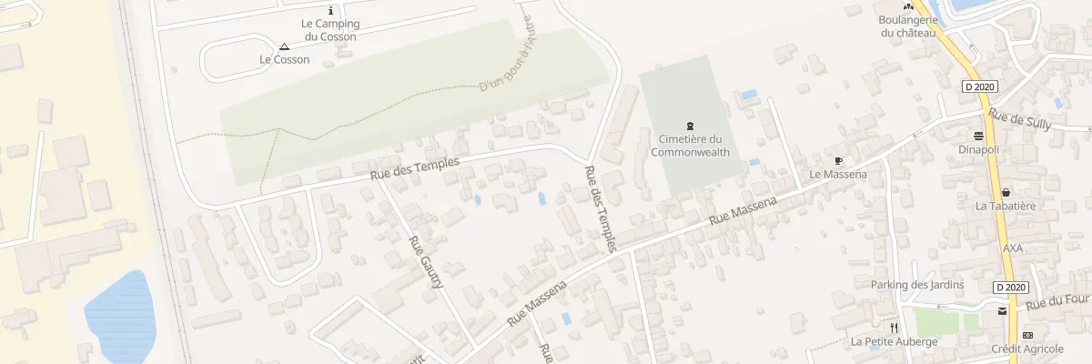 Plan du 12 Rue des Temples à La Ferté-Saint-Aubin
