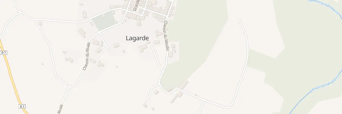Plan du 6 Che du Moulin à Lagarde
