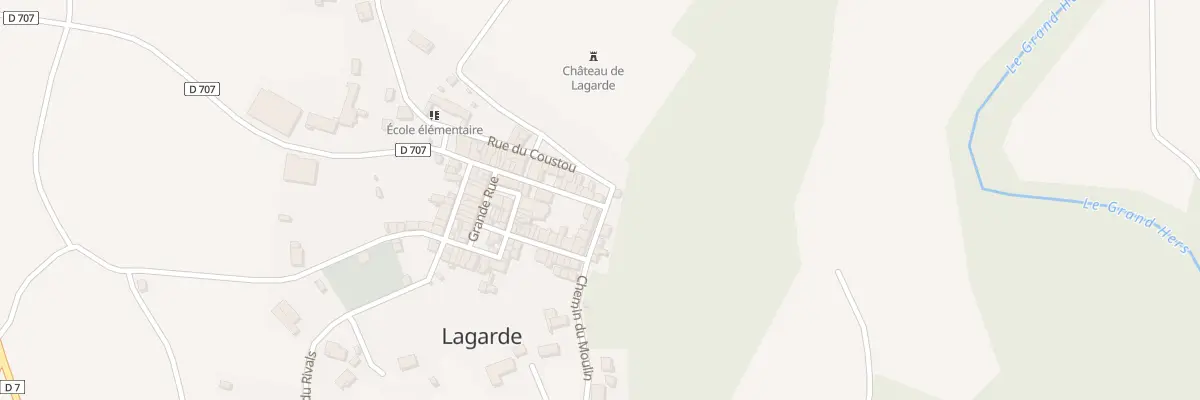 Plan du 35 Rue de Montaragou à Lagarde