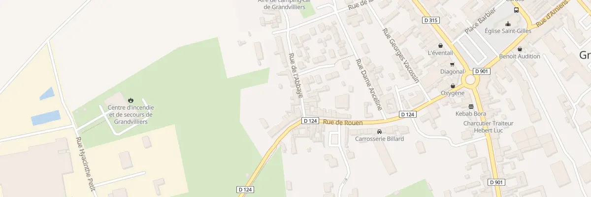 Plan du 1 Rue de l’Abbaye à Grandvilliers
