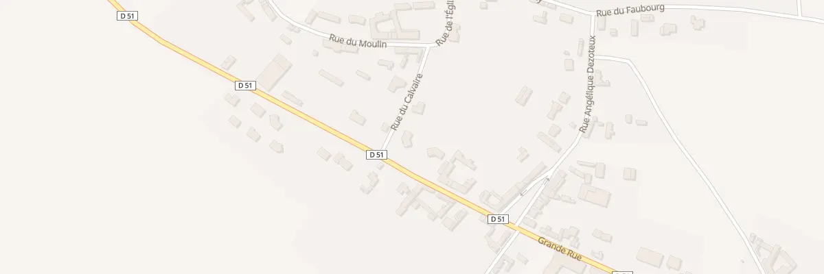 Plan du 2 Rue du Calvaire à Thieulloy-l’Abbaye