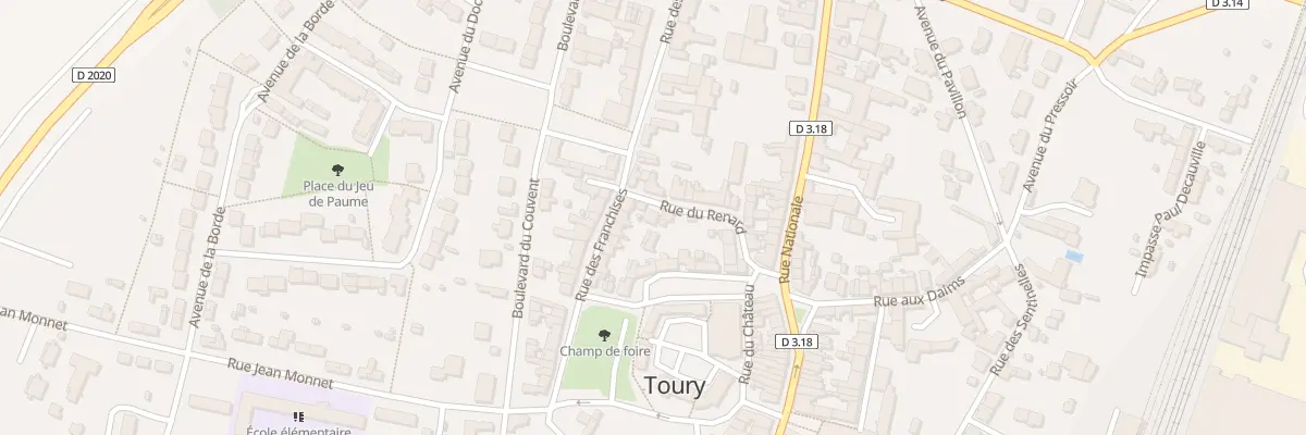 Plan du 13 Rue du Renard à Toury