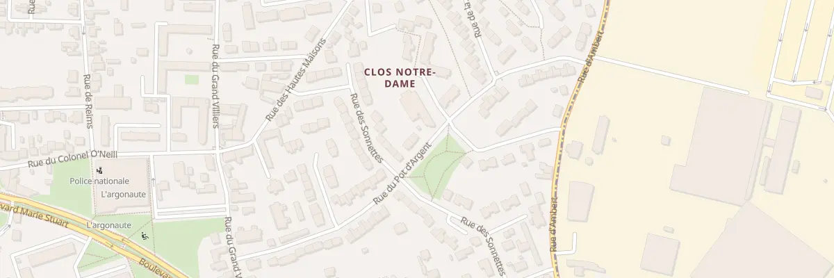 Plan du 10 Rue du Pot d’Argent à Orléans