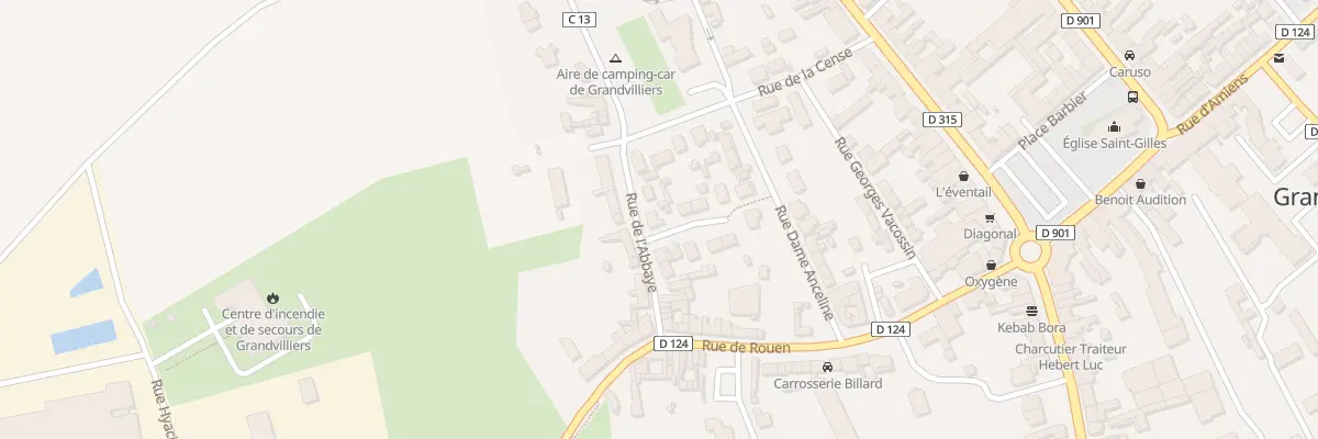 Plan du 28 Rue de l’Abbaye à Grandvilliers