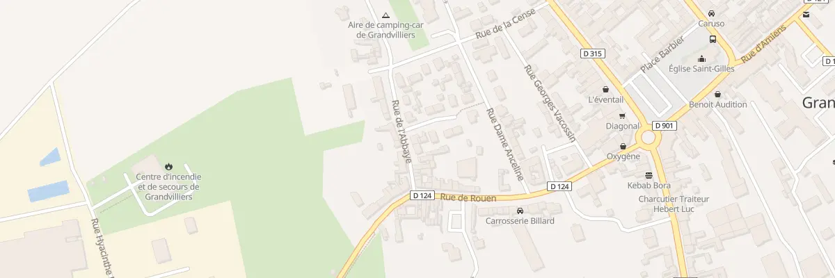 Plan du 12 Rue de l’Abbaye à Grandvilliers