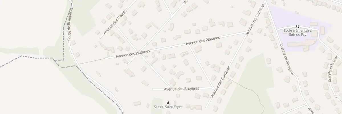 Plan du 9 Av des Platanes au Mesnil-Saint-Denis