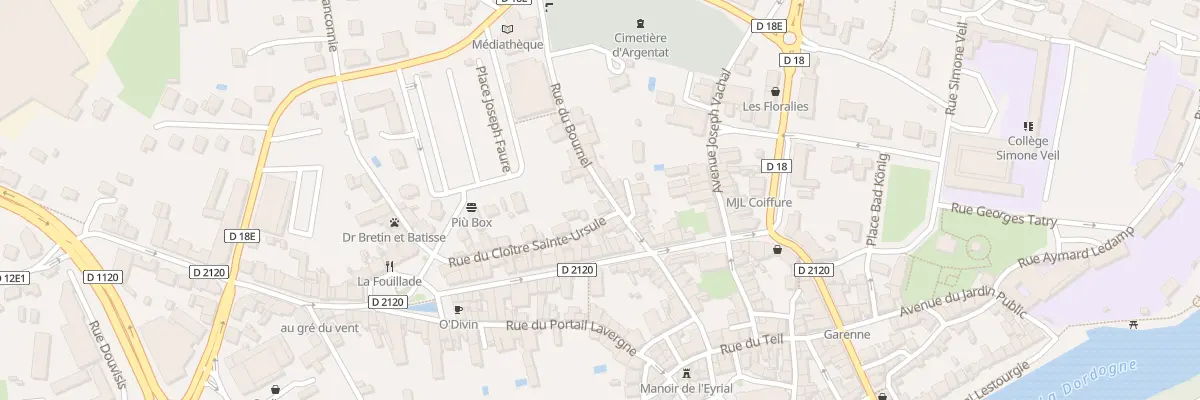 Plan du 15 Rue du Cloitre Saint Ursule à Argentat-sur-Dordogne
