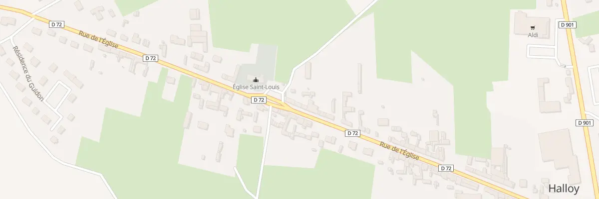 Plan du 40 Rue de l’Eglise à Halloy