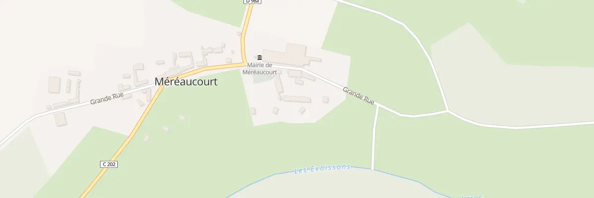 Plan du 5001 Gr Grande Rue à Méréaucourt