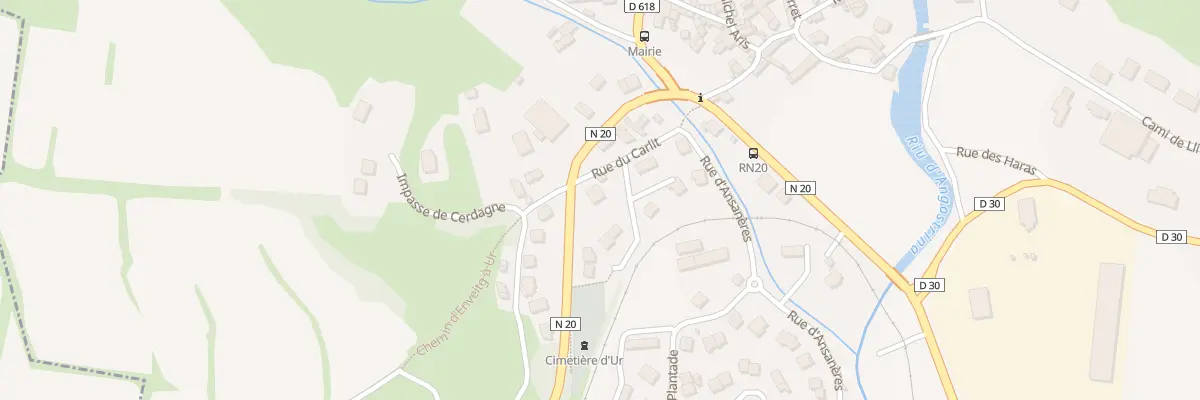 Plan du 166 Lo Pla de Llaura à Ur