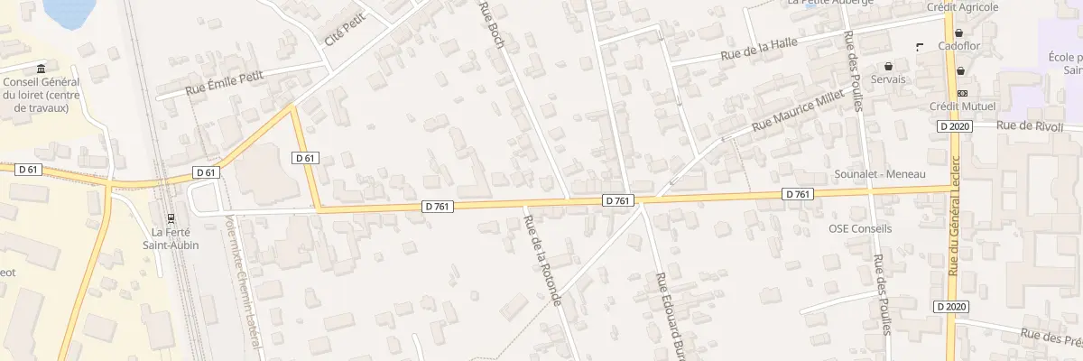 Plan du 50 Bd Marechal Foch à La Ferté-Saint-Aubin