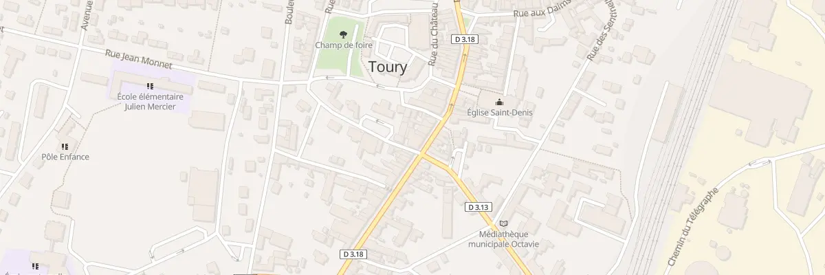 Plan du 112 Rue Nationale à Toury