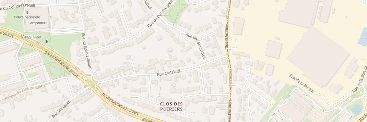 Plan du 91 Rue Malakoff à Orléans