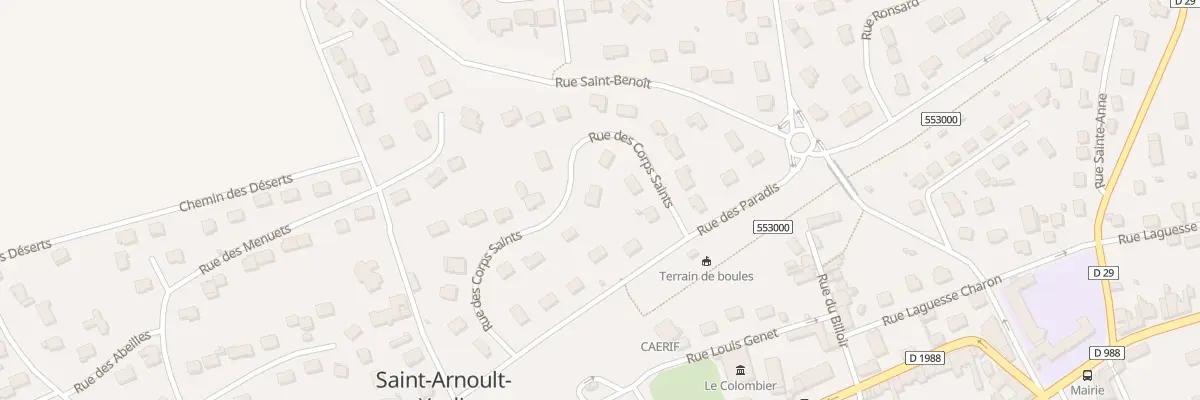 Plan du 10 Rue des Corps Saints à Saint-Arnoult-en-Yvelines