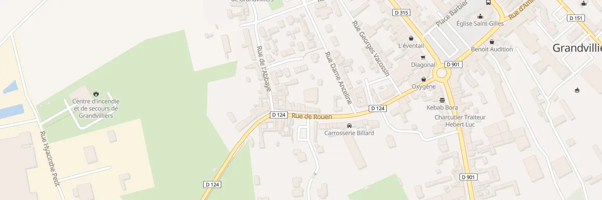 Plan du 14 Rue de Rouen à Grandvilliers