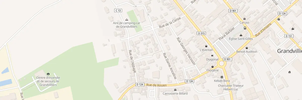 Plan du 22 Rue de l’Abbaye à Grandvilliers