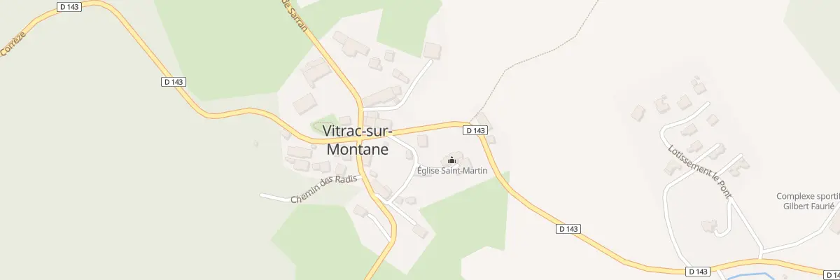 Plan du 5025 Au Bourg à Vitrac-sur-Montane