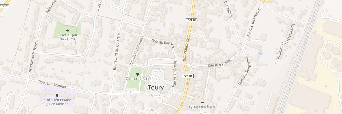 Plan du 4 Av Louis le Gros à Toury