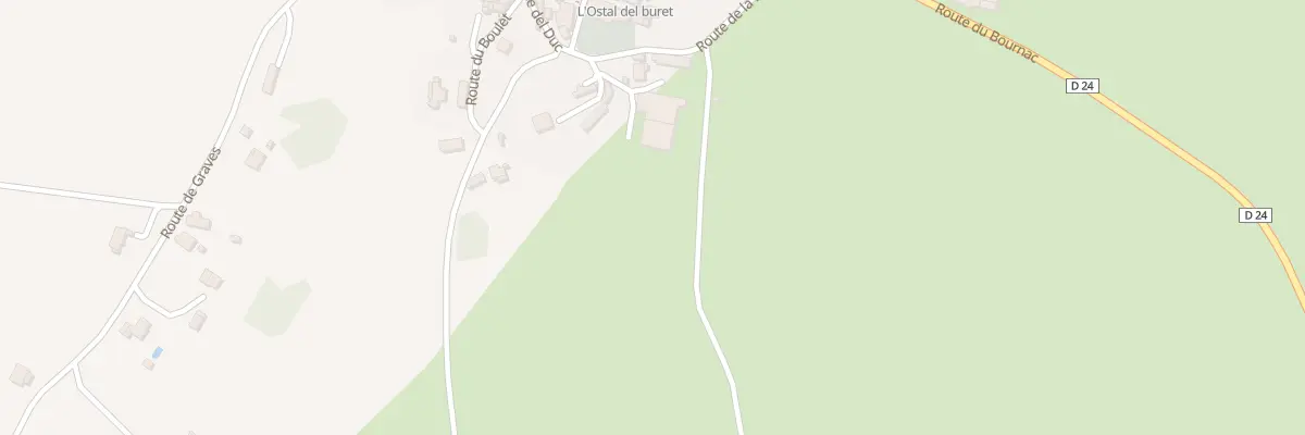 Plan du 24 Rte de la Peyrade à La Capelle-Balaguier