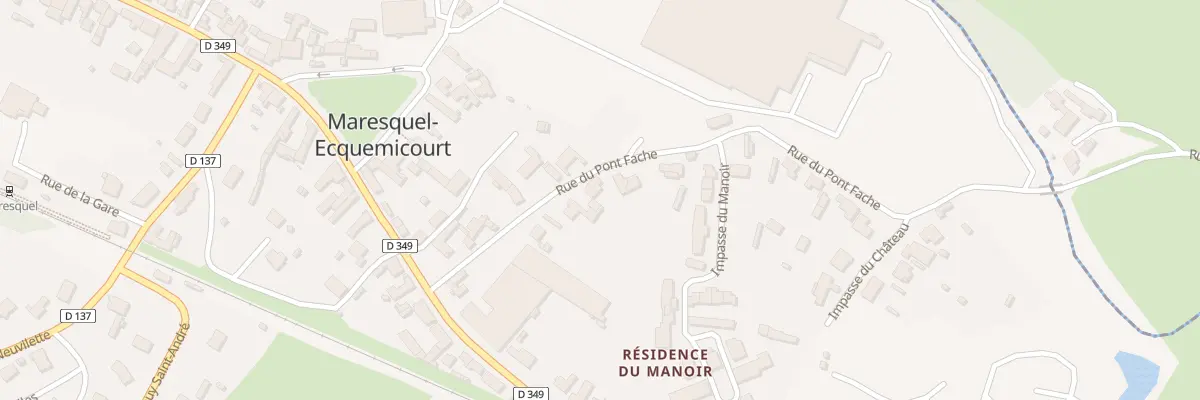 Plan du 144 Rue du Pont Fache à Maresquel-Ecquemicourt