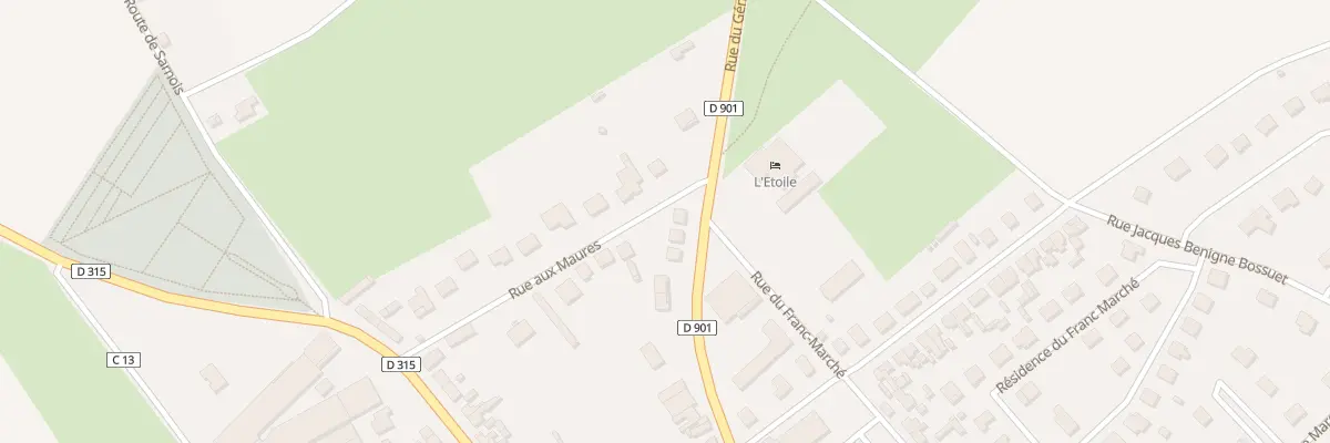 Plan du 75 Rue du Général Leclerc à Grandvilliers