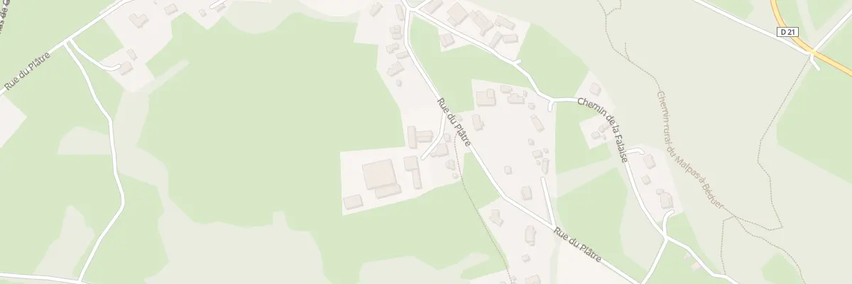 Plan du 5169 Les Condamines à Calvignac