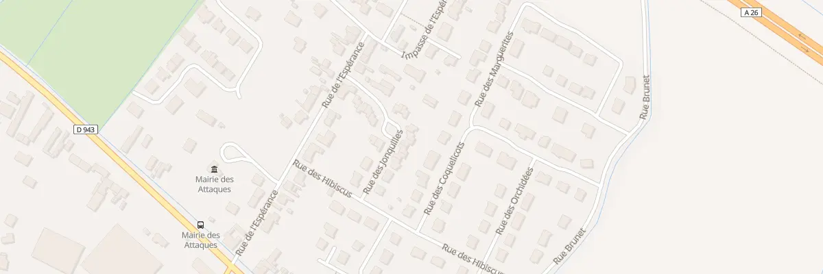 Plan du 89 Rue des Jonquilles aux Attaques