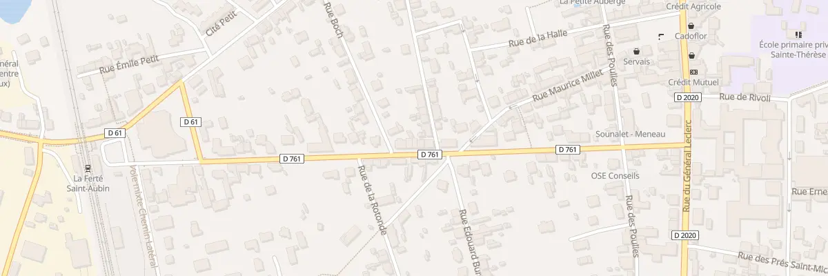 Plan du 42 Bd Marechal Foch à La Ferté-Saint-Aubin