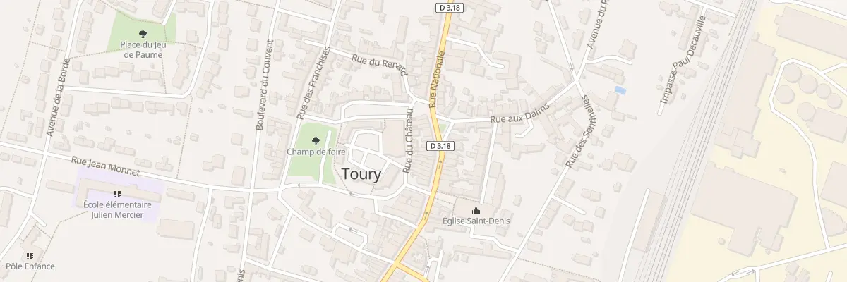 Plan du 70 Rue Nationale à Toury