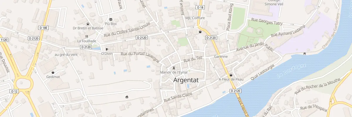 Plan du 16 Rue du Theil à Argentat-sur-Dordogne