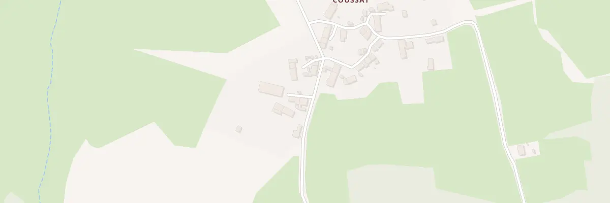 Plan du 2 Coussat à Bonnat
