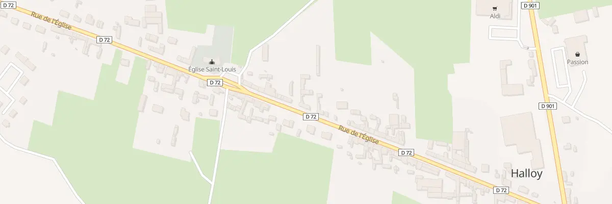 Plan du 34 Rue de l’Eglise à Halloy